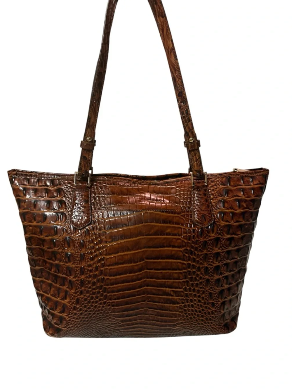 Brahmin Medium Asher Tote in Pecan Melbourne Leather - Clean & Dust Bag Included - Picture 4 of 9